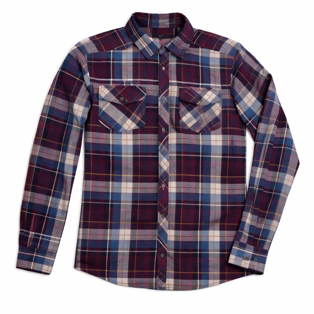 KÜHL Men’s Plaid Button Down Shirt Long Sleeve Outdoor Hiking Size L